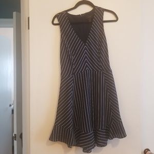 JCrew Dress Navy Blue with White Stripes